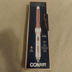 Conair DoubleCeramic Curling Iron ¾” Barrel - New